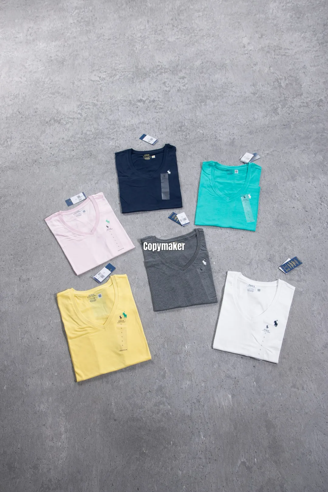 【618新品】Ra1ph Lauren Polo 小馬刺繡 簡約素色 V領短袖T恤 女款 六色
