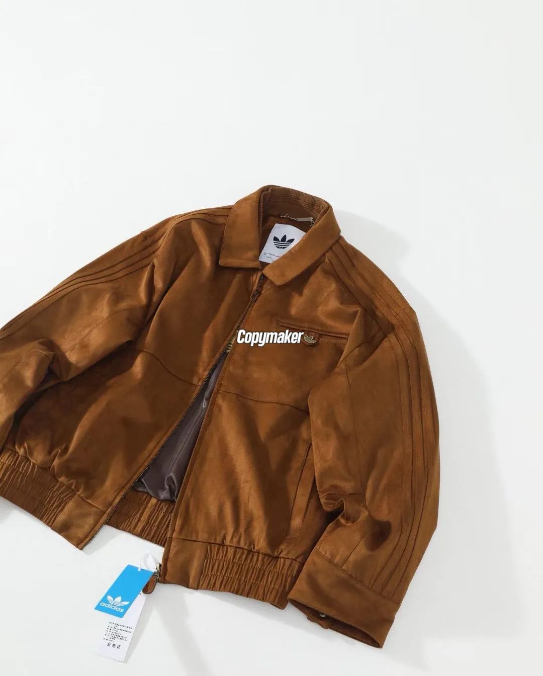 【預售】AD originals 26SS Leather Jacket 復古條紋 麂皮拉鍊夾克外套