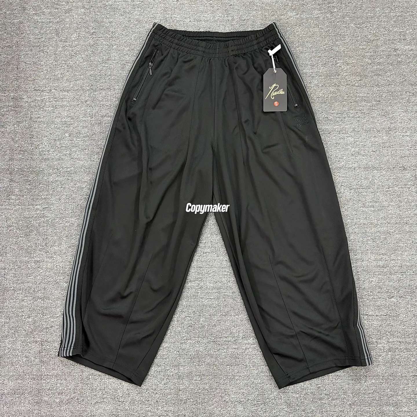 【預售】Needles 25SS Butterfly H.D. Track Pants 復古織帶 寬版燈籠褲胖胖褲休閒褲 黑灰