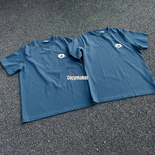 【預售】【特價】D1OR 25SS 胸前logo刺繡 簡約素色 短袖T恤 藍色/白色