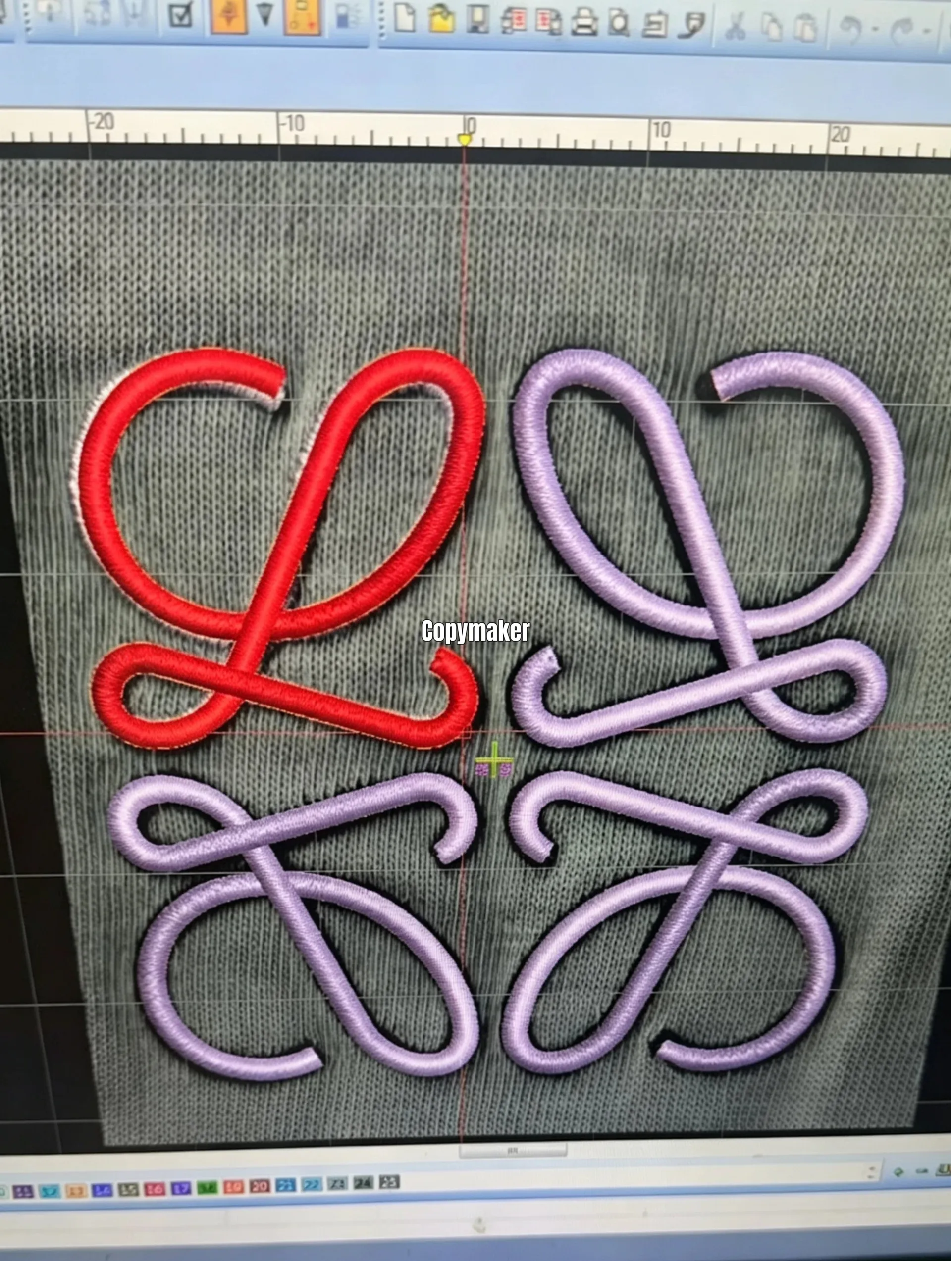 【618新品】【過驗】LOWE 26SS 春夏系列 Anagram 幾何刺繡 簡約素色短袖T恤 水泥灰