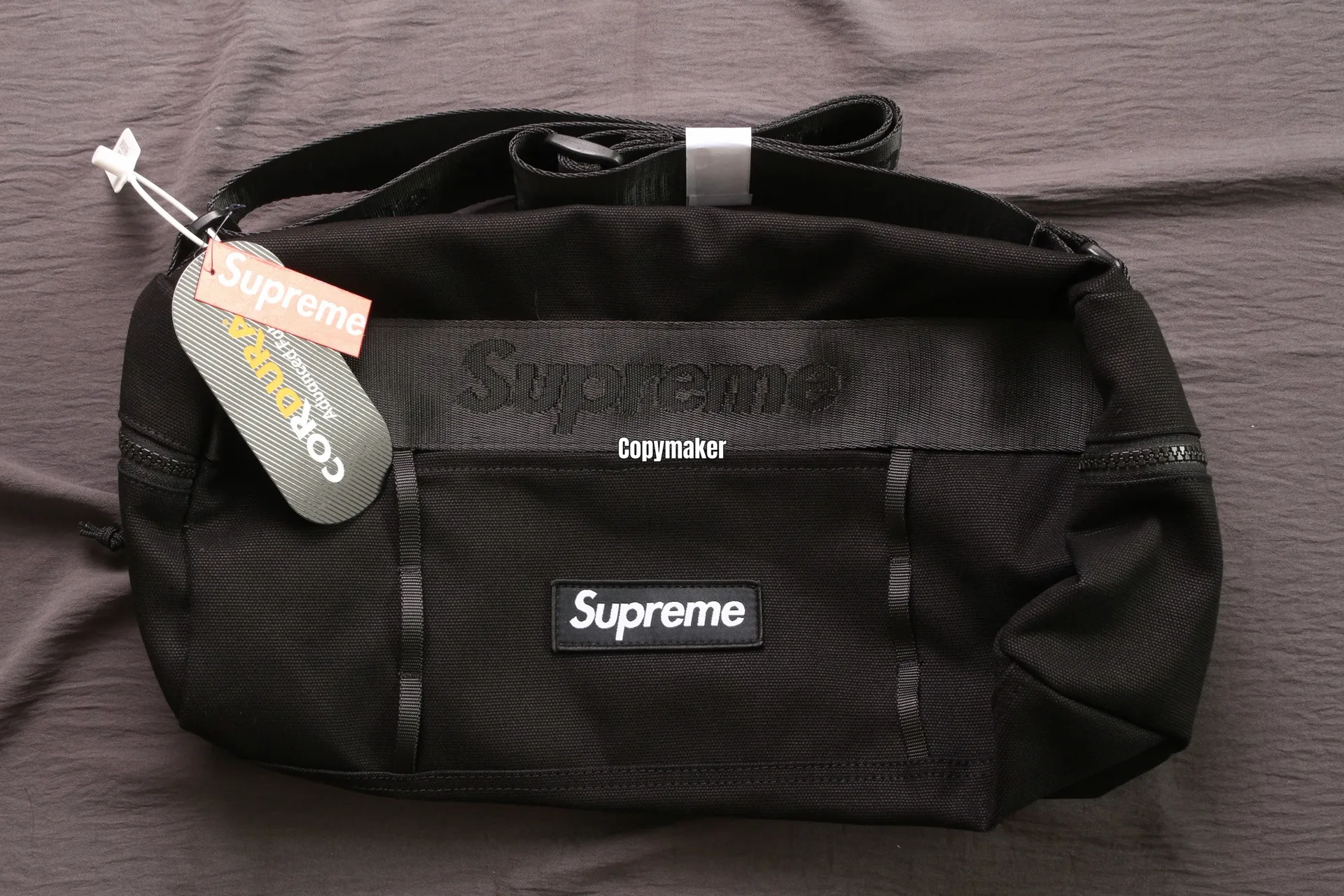 【現貨】【過驗】Sup 25SS Utility Bag Cordura  圓筒包水桶包斜背包肩背包腰包小包 黑色