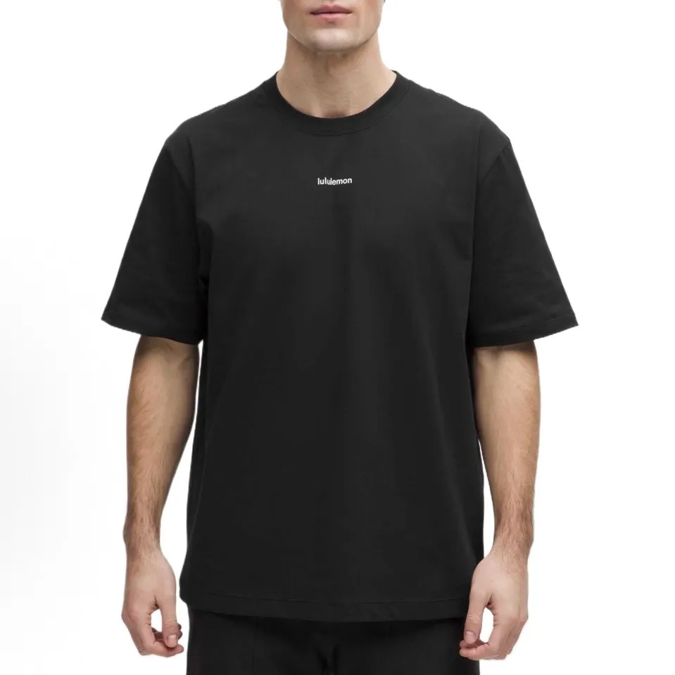 【預售】lululemon 26SS Heavyweight 小標logo 簡約素色 短袖T恤 黑色