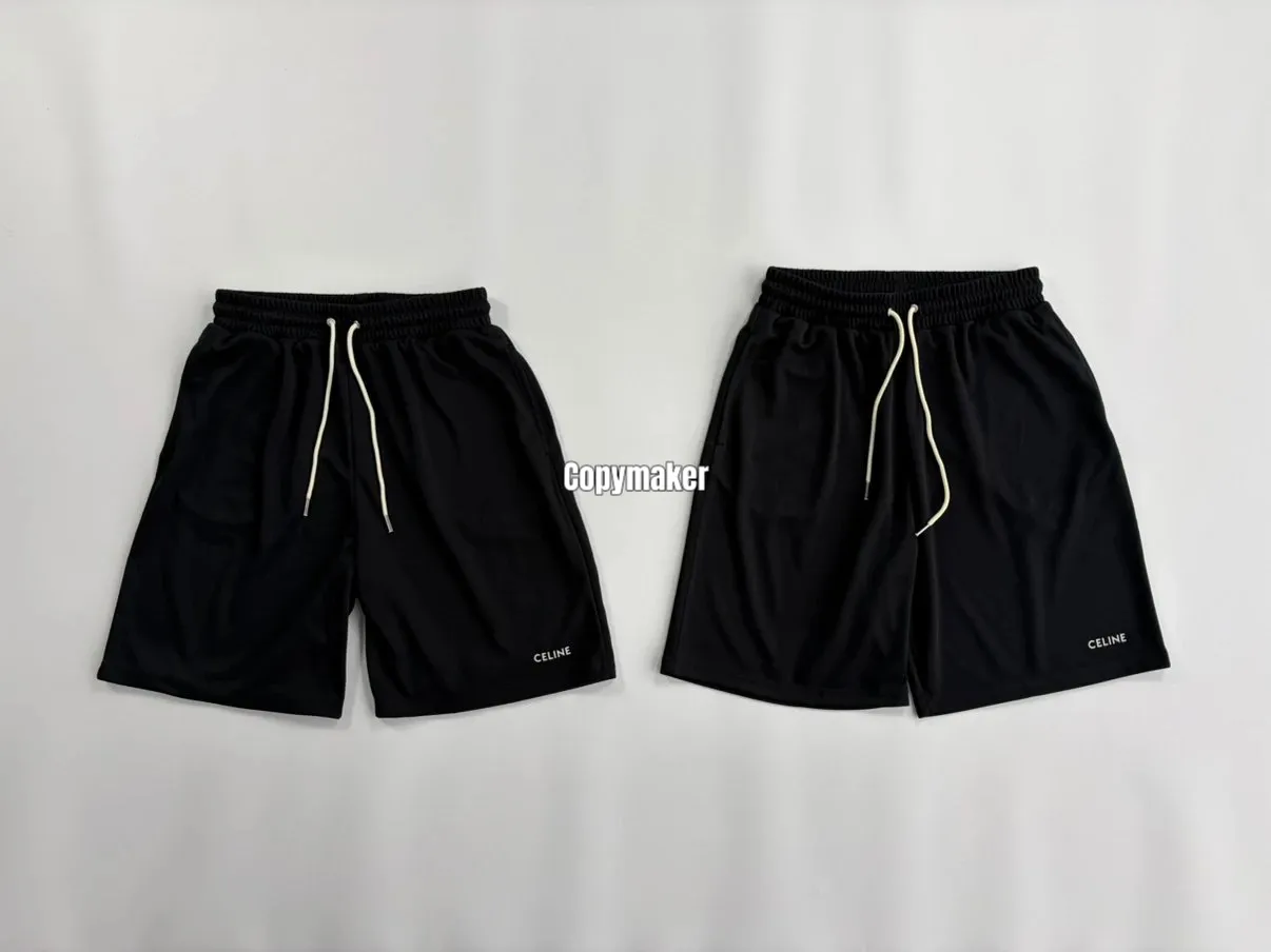【618新品】【過驗】CELIN 26SS 小logo 簡約素色 透氣排汗 短褲休閒褲 黑色