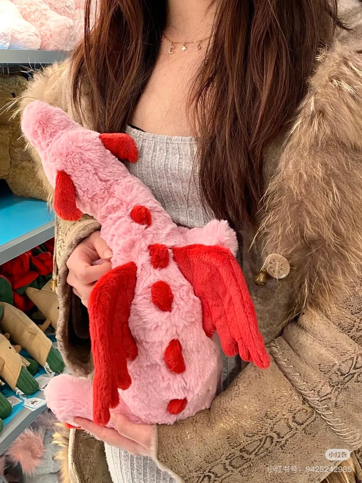 【預售】【過驗】Jellycat Sky Dragon 神話動物系列 緋心龍 安撫玩偶娃娃生日禮物 50cm