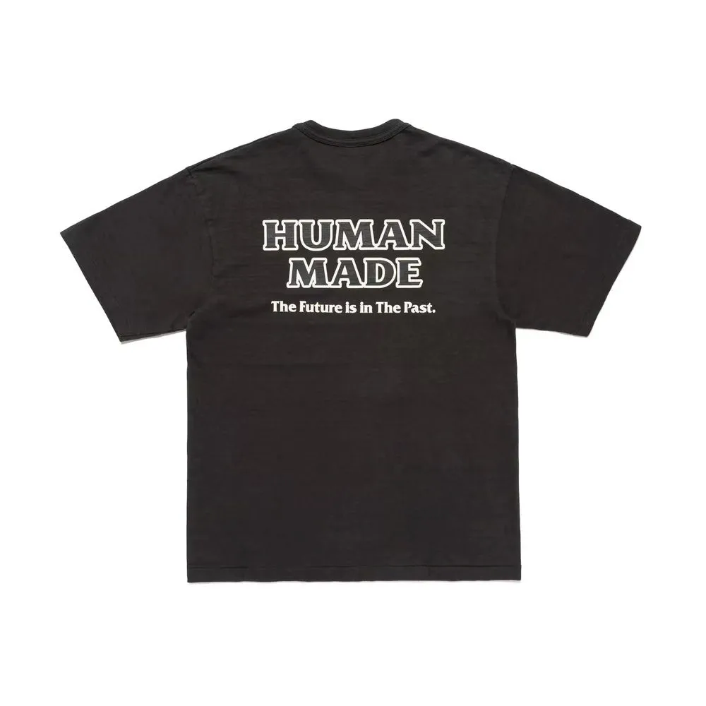 【預售】Human Made x Red Wing 26SS 聯名 胸口小印花後背字母 竹節棉 短袖T恤 黑/白