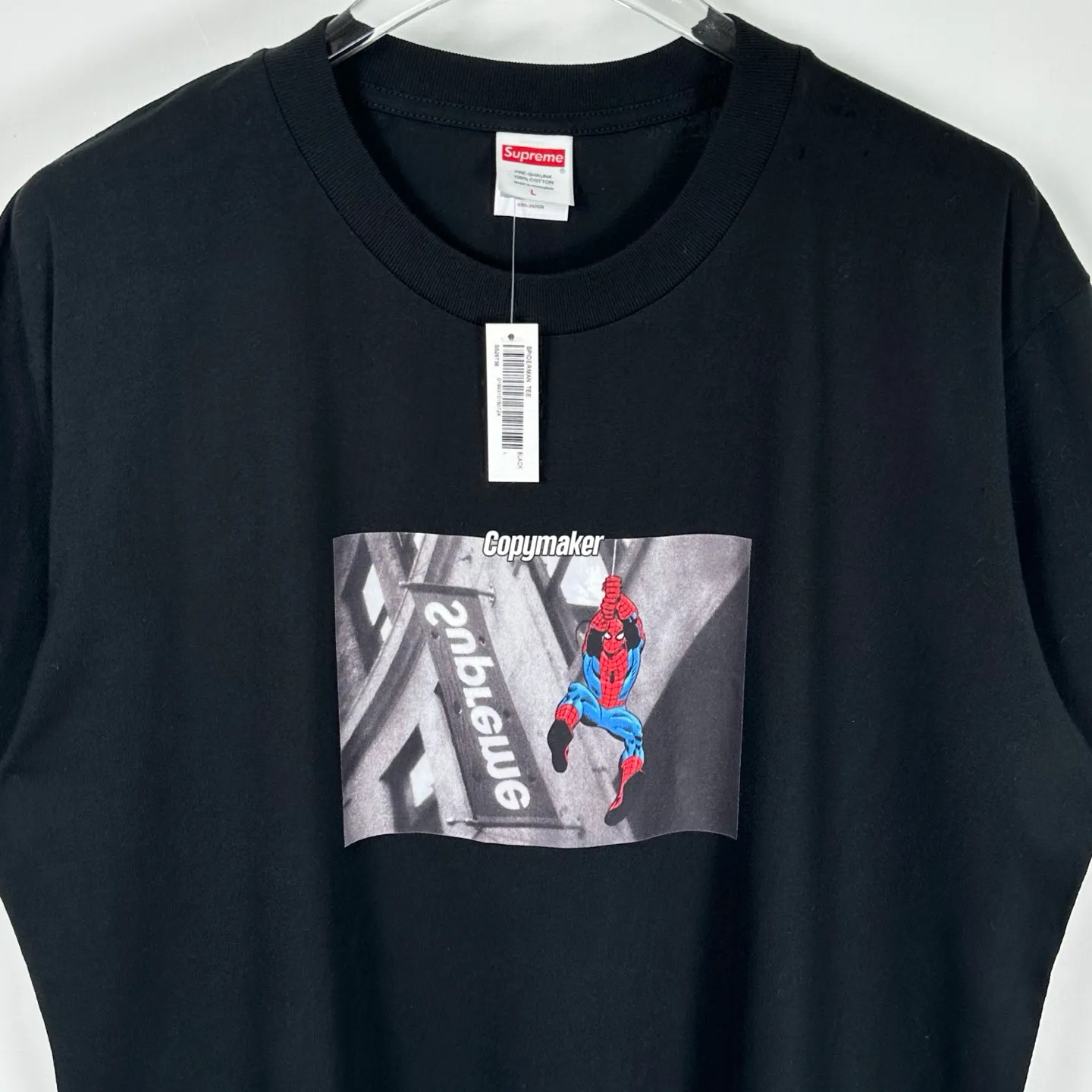 【預售】Sup SS26 WEEK1 Spider-Man Tee 蜘蛛人人物圖像短袖T恤 黑/白
