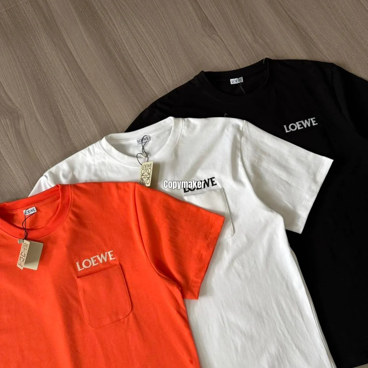 【預售】LOWE 26SS 春夏系列 口袋刺繡字母 簡約素色 短袖T恤 三色