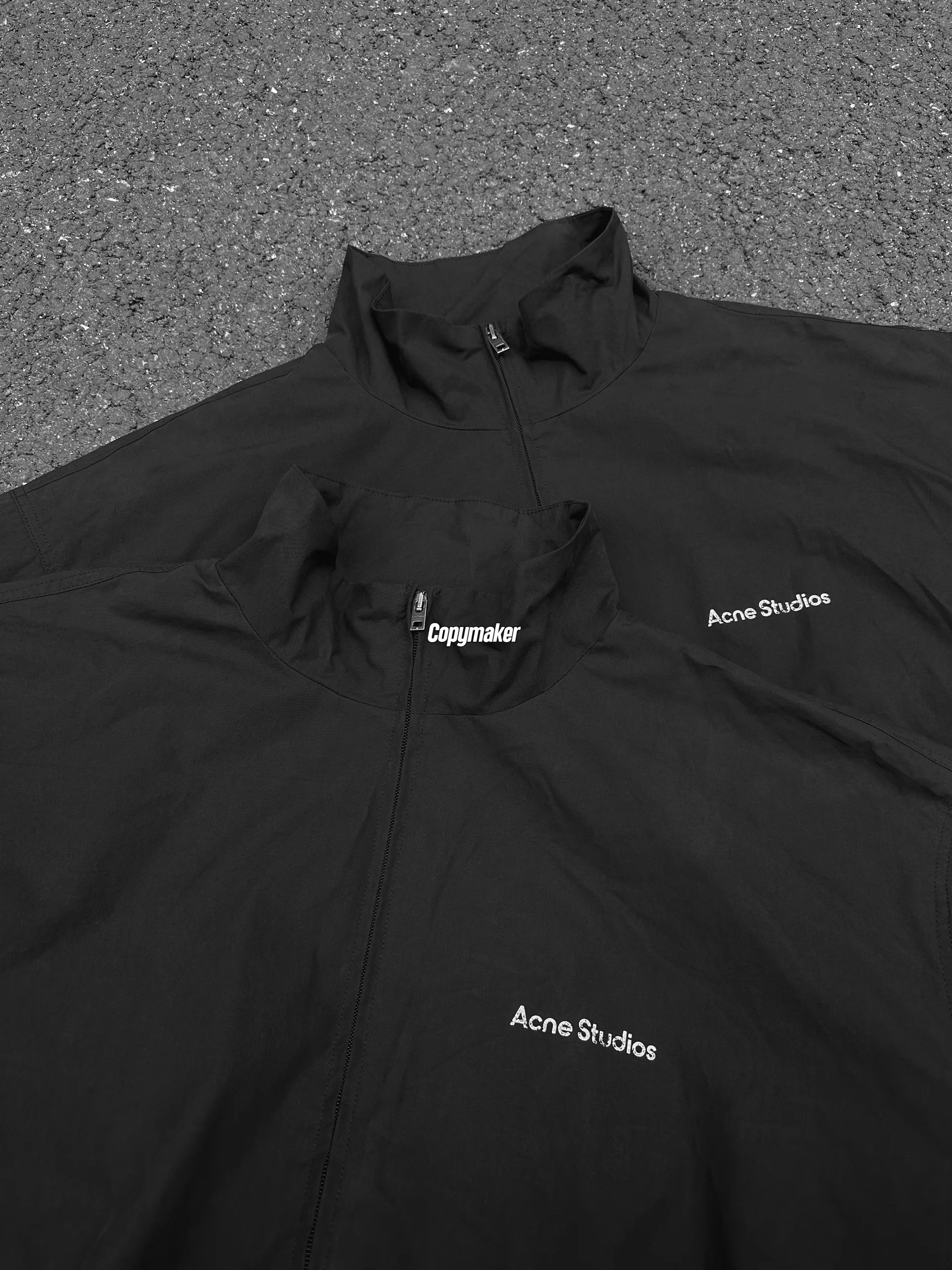 【現貨】Acne Studios 26SS Logo Zipper Jacket 小標logo做舊復古外套夾克風衣衝鋒衣
