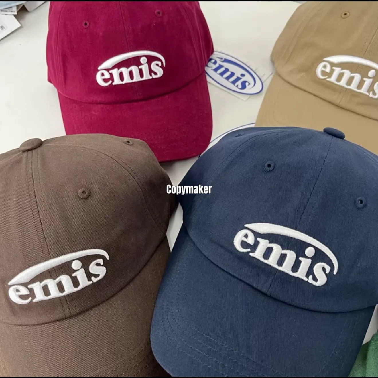 【預售】emis 經典刺繡logo 老帽鴨舌帽帽子棒球帽 韓潮 七色