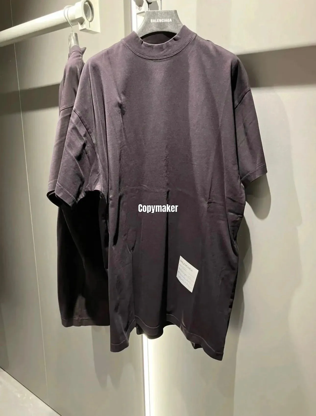 【現貨】巴黎 BLC 26SS SAMPLE STICKER T-SHIRT 標籤貼紙 短袖T恤 棕黑色