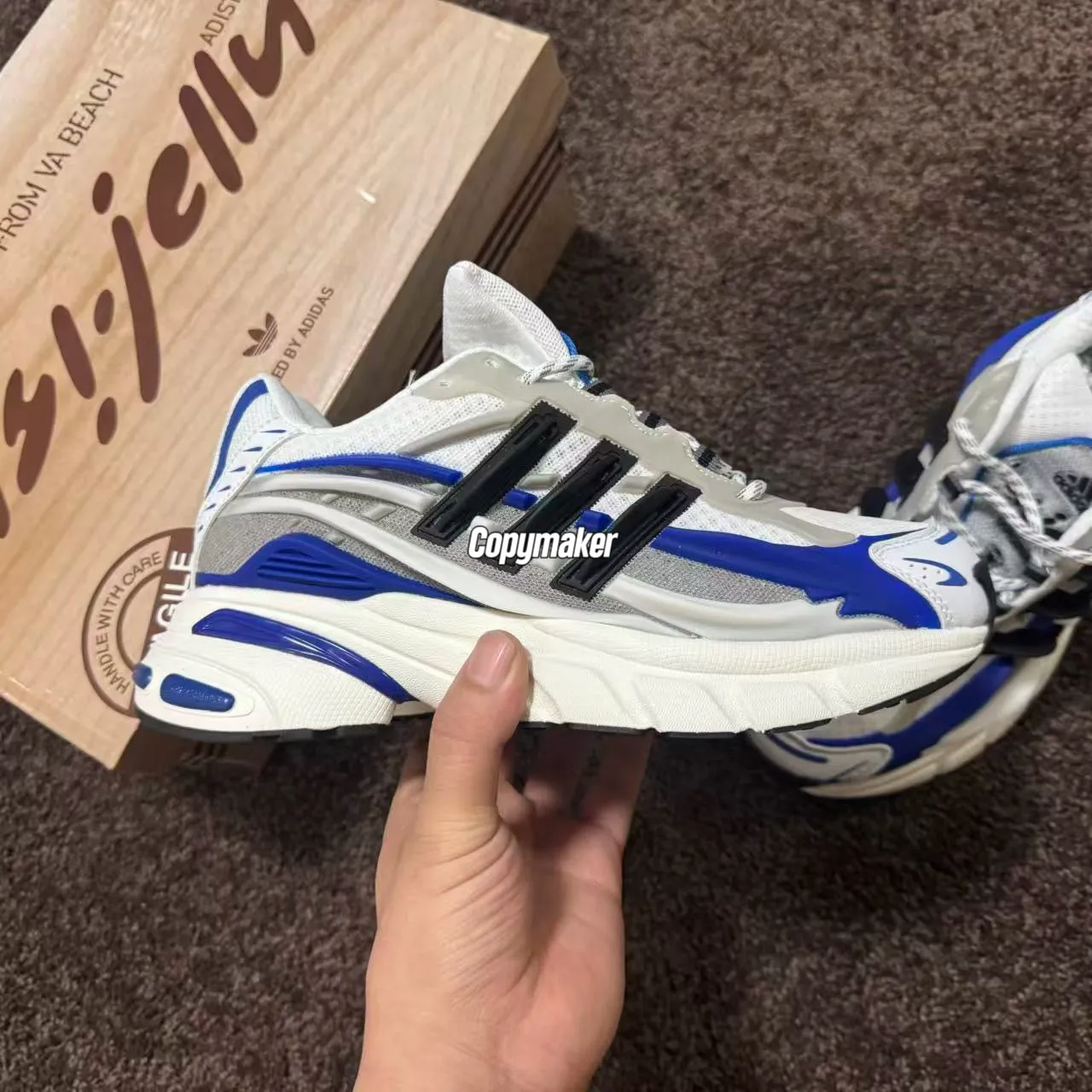 【預售】AD × pharrell williams Adistar Jellyfish VIRGINIA 水母鞋 老爹鞋休閒鞋運動鞋 白藍
