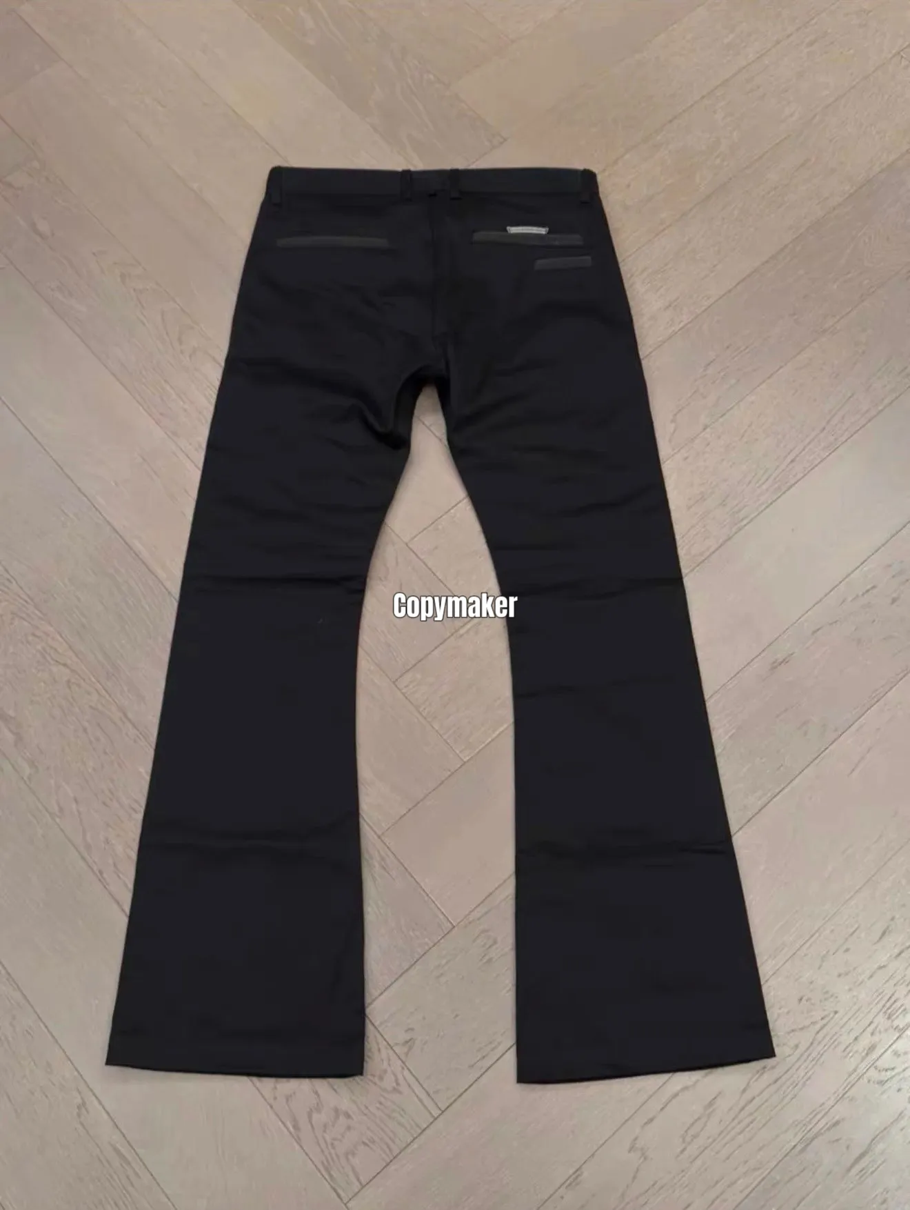 【618新品】【過驗】CHROME HEARTS Chino 克羅心 鍍銀五金皮標 微喇牛仔褲直筒褲長褲
