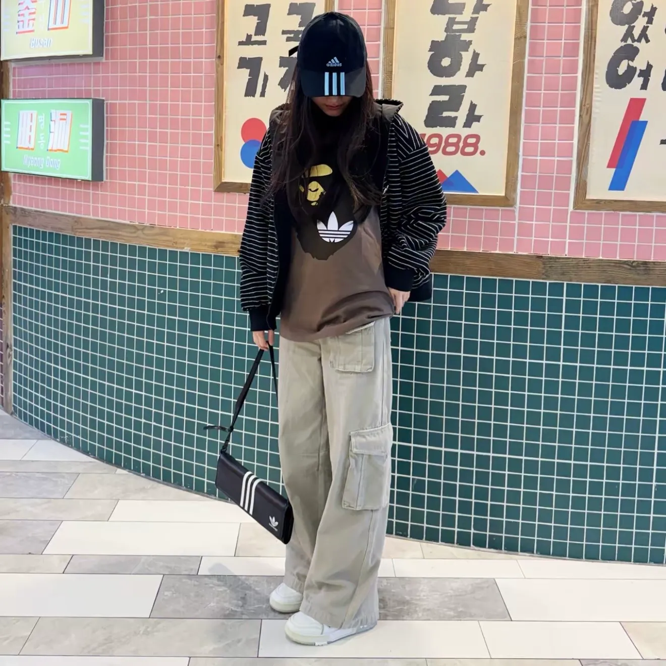 【現貨】【過驗】BAPE x AD originals 26SS 聯名 SSL JERSEY 猿人大頭後背字母印花 短袖T恤