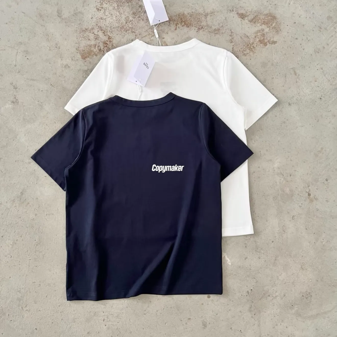 【預售】【女款】CELIN 26SS 凱旋門經典刺繡 logo 素色 短袖T恤 深藍/白色