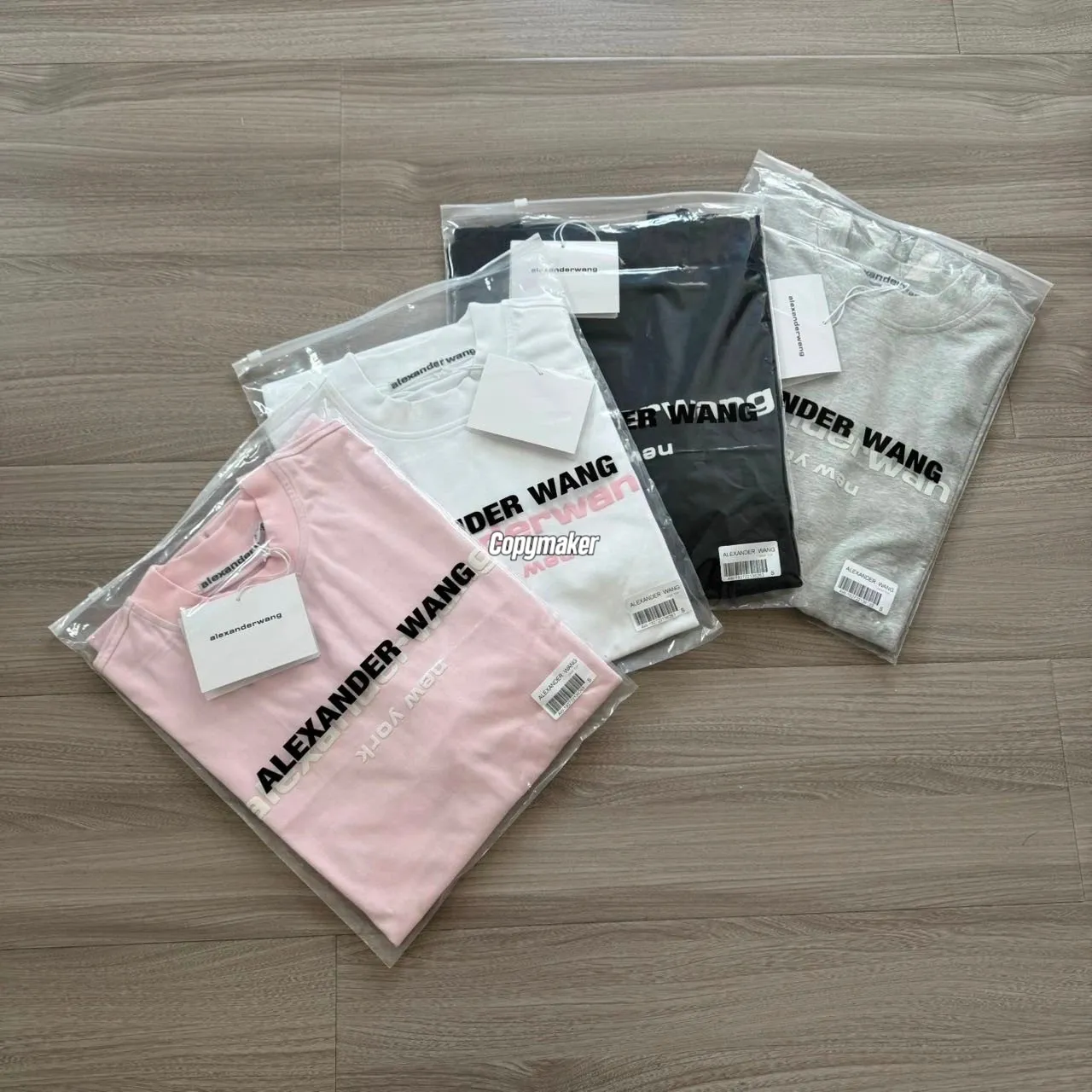 【預售】Alexander Wang 26SS 經典logo發泡印花字母 短袖T恤 四色