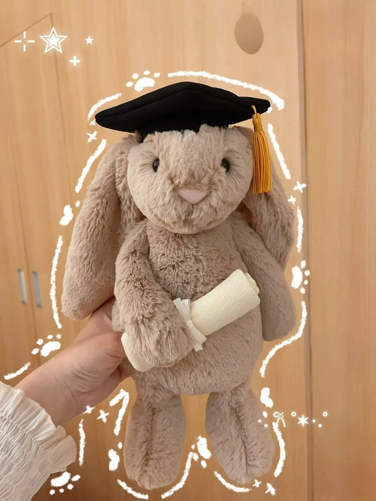 【618新品】【過驗】Jellycat 害羞系列 畢業兔 邦尼兔陪伴玩偶安撫玩偶娃娃 31cm
