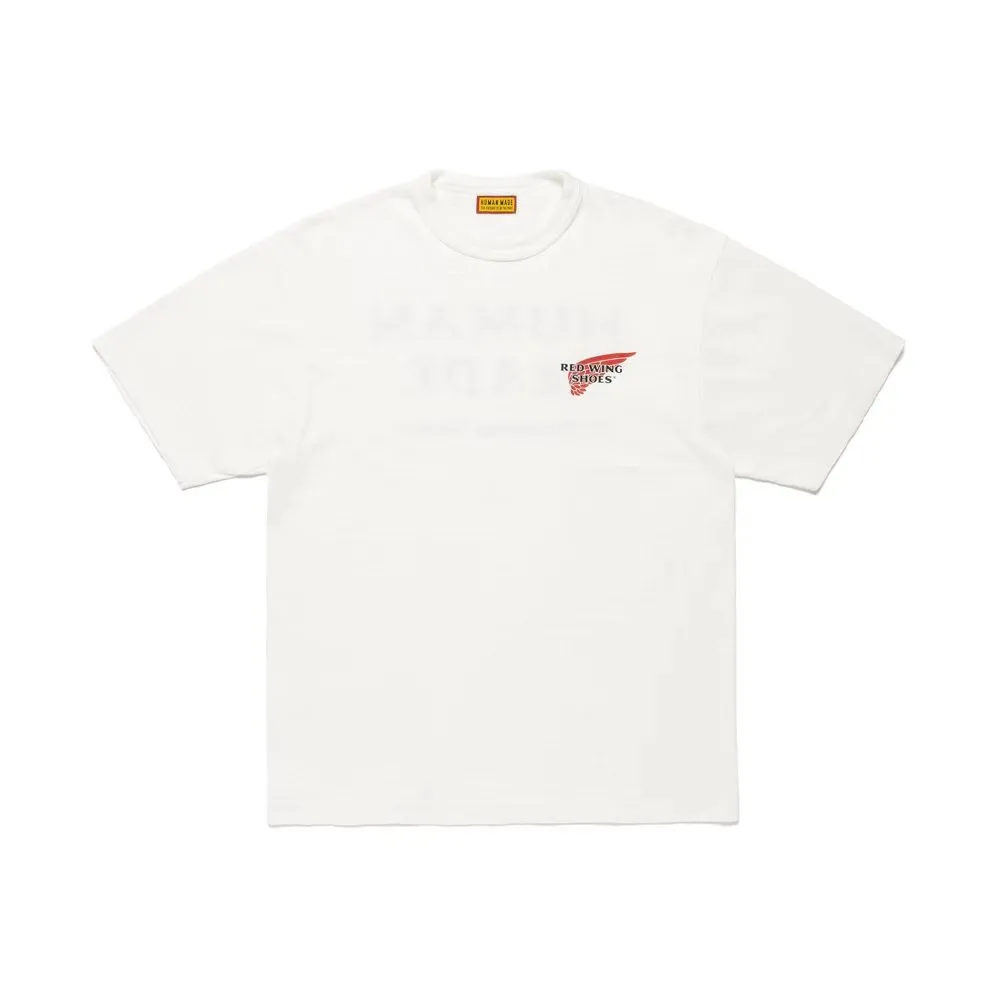 【預售】Human Made x Red Wing 26SS 聯名 胸口小印花後背字母 竹節棉 短袖T恤 黑/白