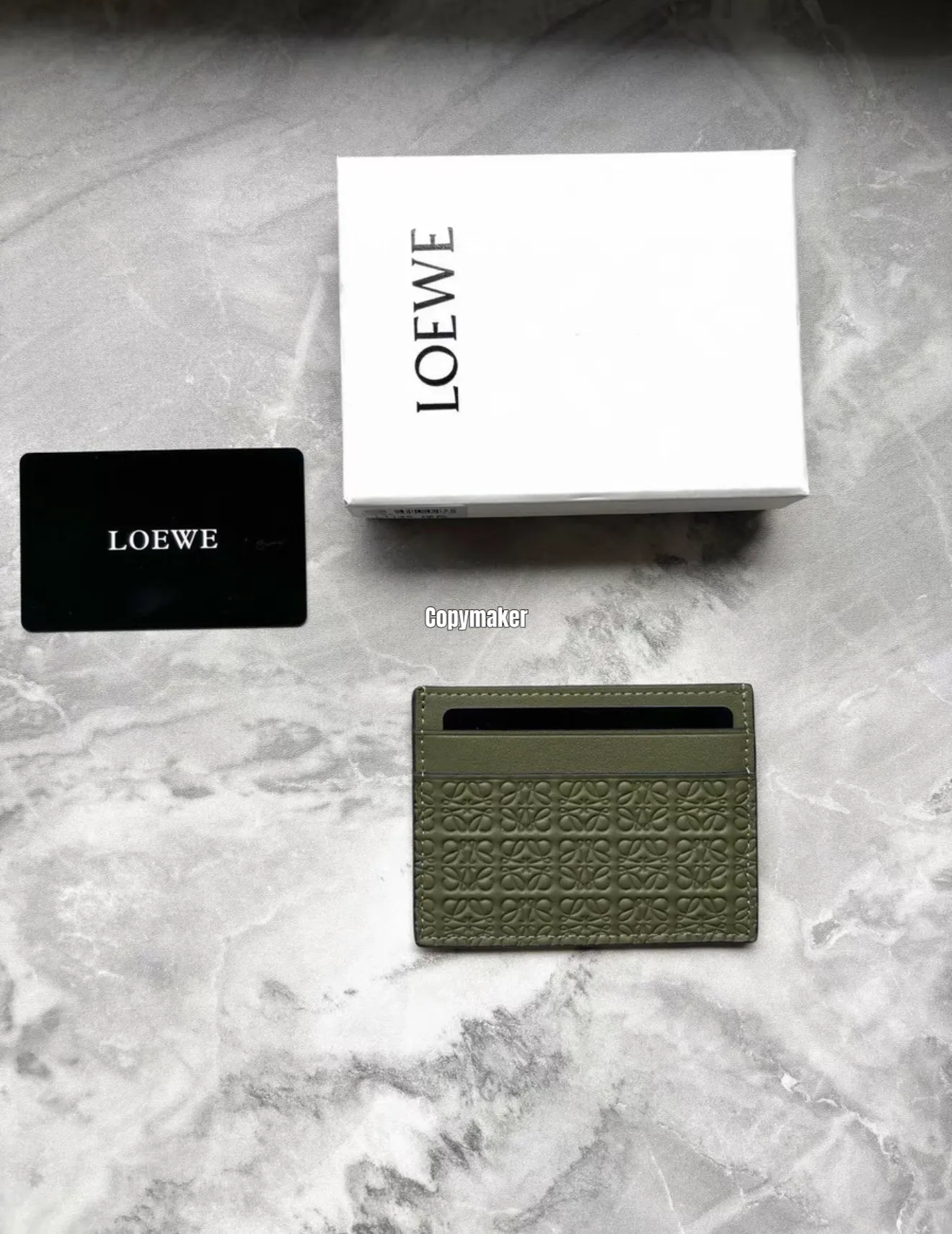 【預售】【福利回饋】LOWE 26SS 幾何壓紋 真皮 卡套卡包卡夾小包 牛皮 五色