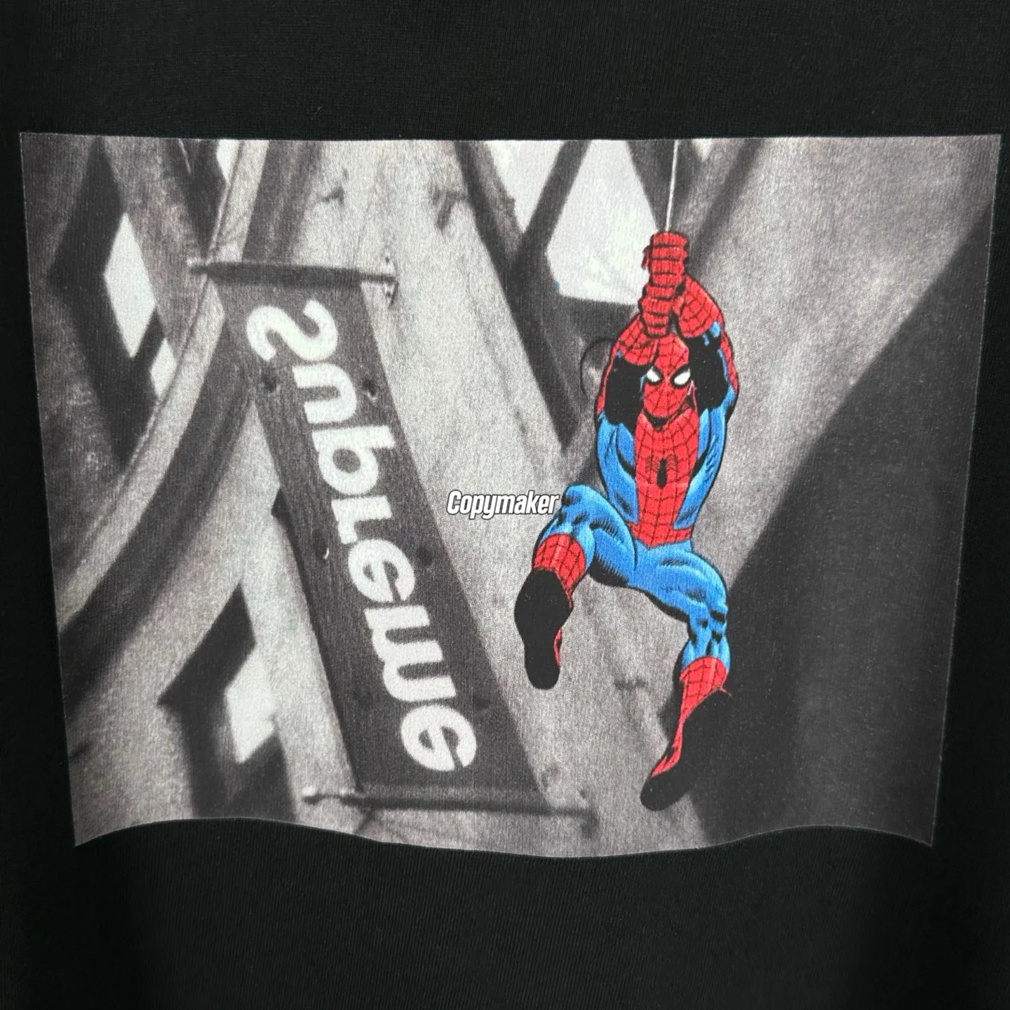 【預售】Sup SS26 WEEK1 Spider-Man Tee 蜘蛛人人物圖像短袖T恤 黑/白