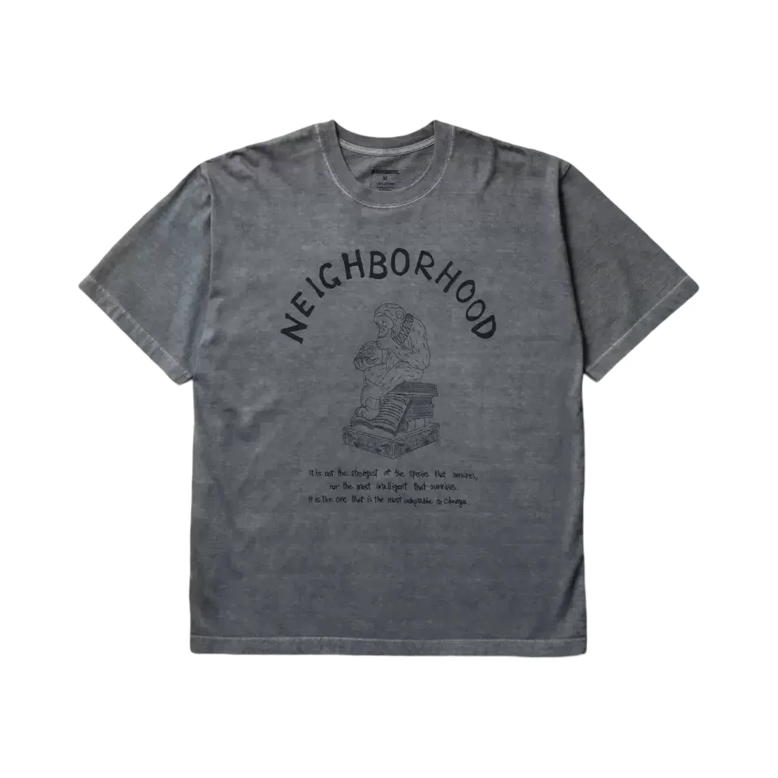 【預售】NEIGHBORHOOD 26SS 猿人骷髏字母印花 短袖T恤 NBHD 三色