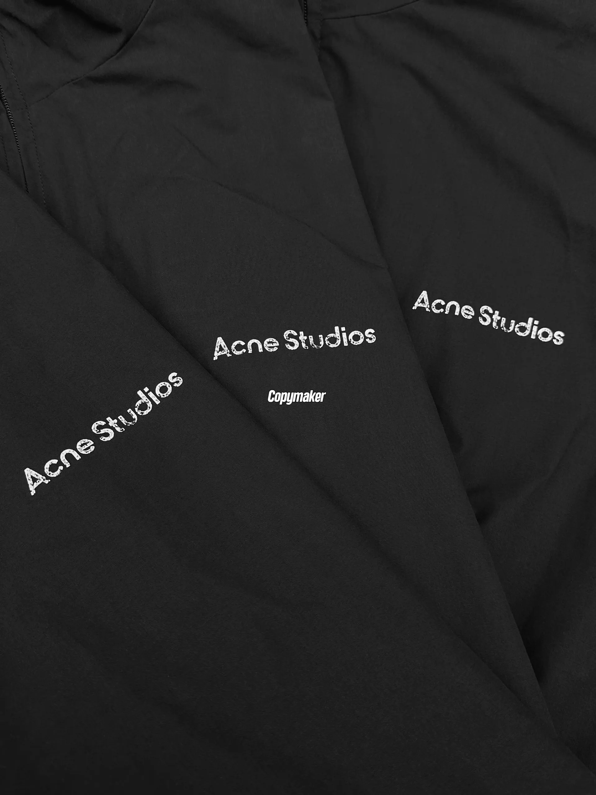 【現貨】Acne Studios 26SS Logo Zipper Jacket 小標logo做舊復古外套夾克風衣衝鋒衣