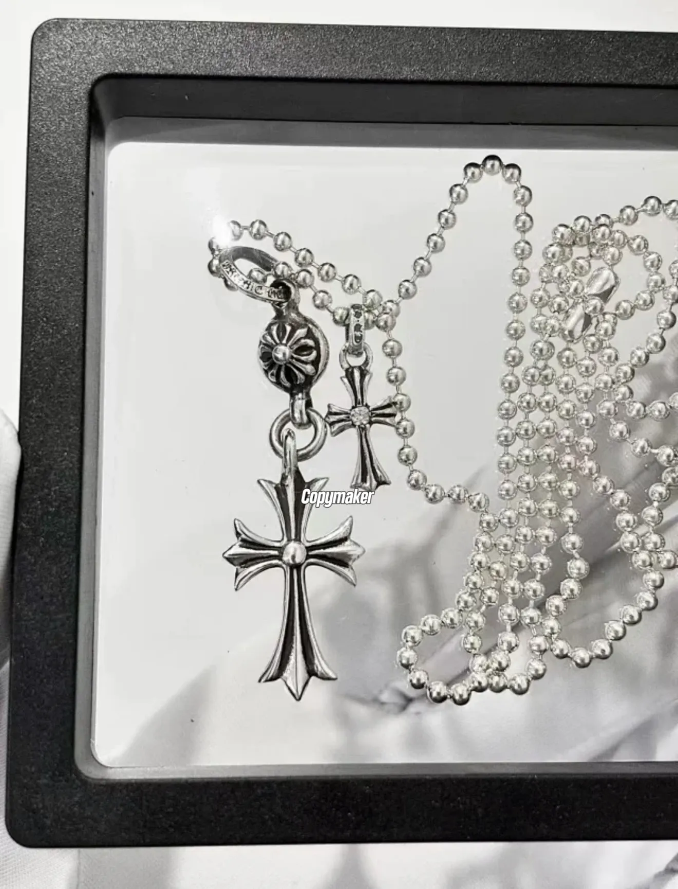 【預售】【過驗】Chrome Hearts babyfat 純銀十字架 經典款項鍊吊墜 CH克羅心 滿鑽訂製