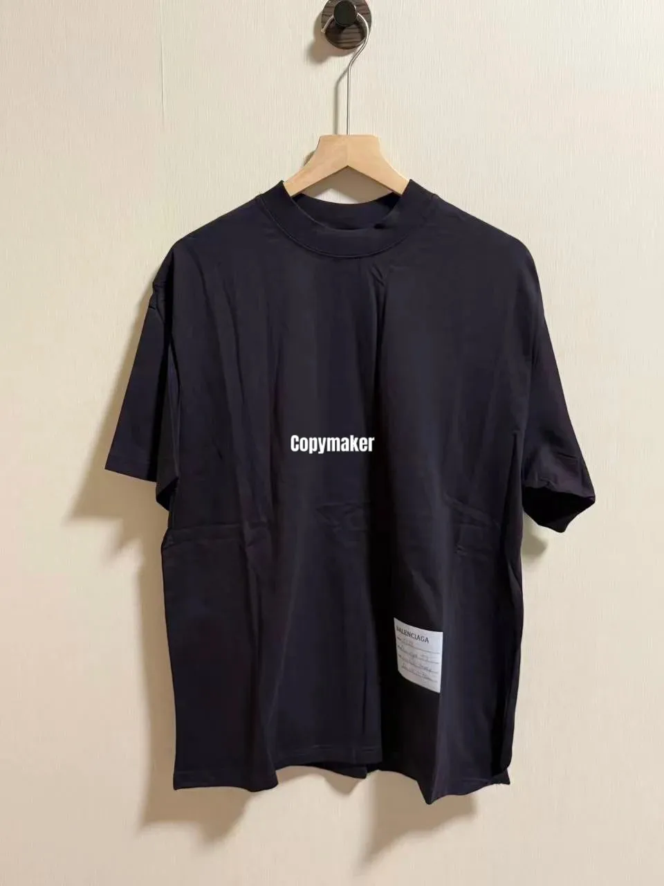 【現貨】巴黎 BLC 26SS SAMPLE STICKER T-SHIRT 標籤貼紙 短袖T恤 棕黑色