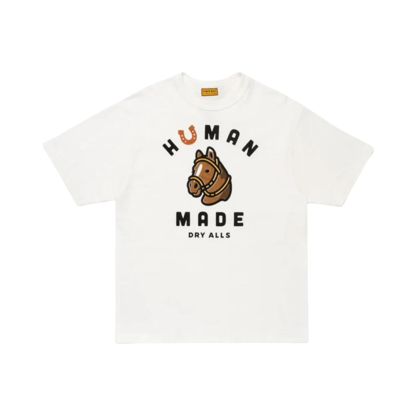 【預售】Human Made 26SS 馬年限定 生肖主題系列 馬頭印花 竹節棉 短袖T恤 黑/白