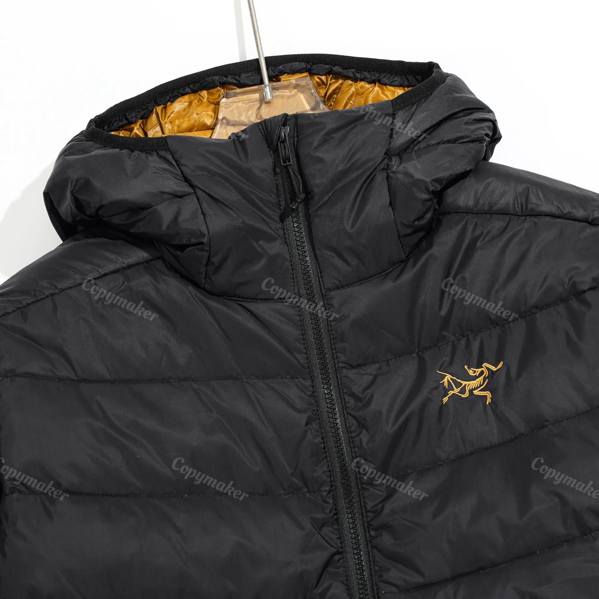 ARC'TERYX Thorium Ar 刺繡Logo 連帽保暖羽絨外套夾克 白鵝絨 黑金