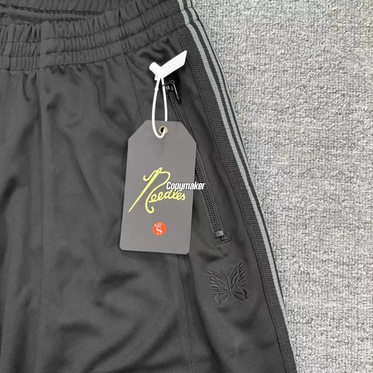 【預售】Needles 25SS Butterfly H.D. Track Pants 復古織帶 寬版燈籠褲胖胖褲休閒褲 黑灰