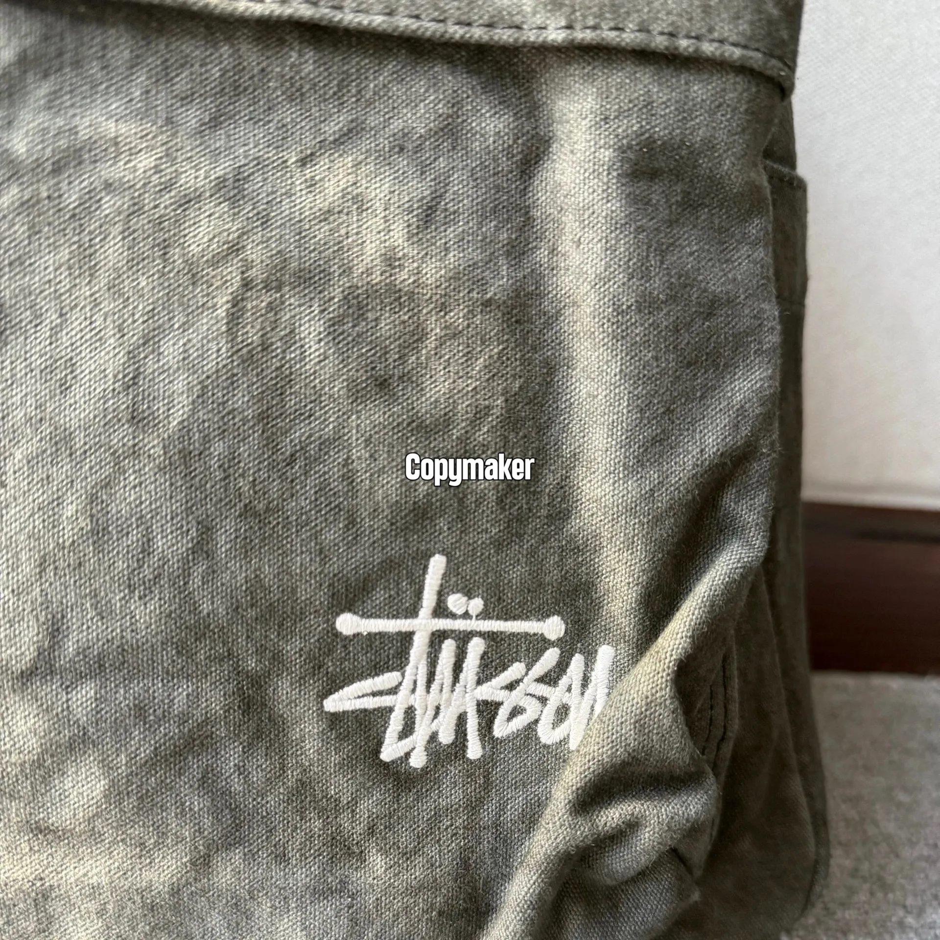 【預售】Stussy 22SS 經典刺繡logo 水洗棉質帆布 後背包雙肩包 水洗黑