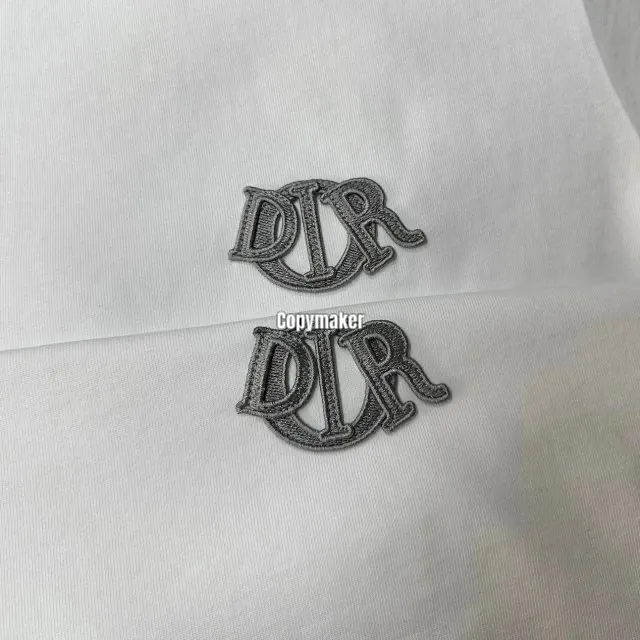 【預售】【特價】D1OR 25SS 胸前logo刺繡 簡約素色 短袖T恤 藍色/白色