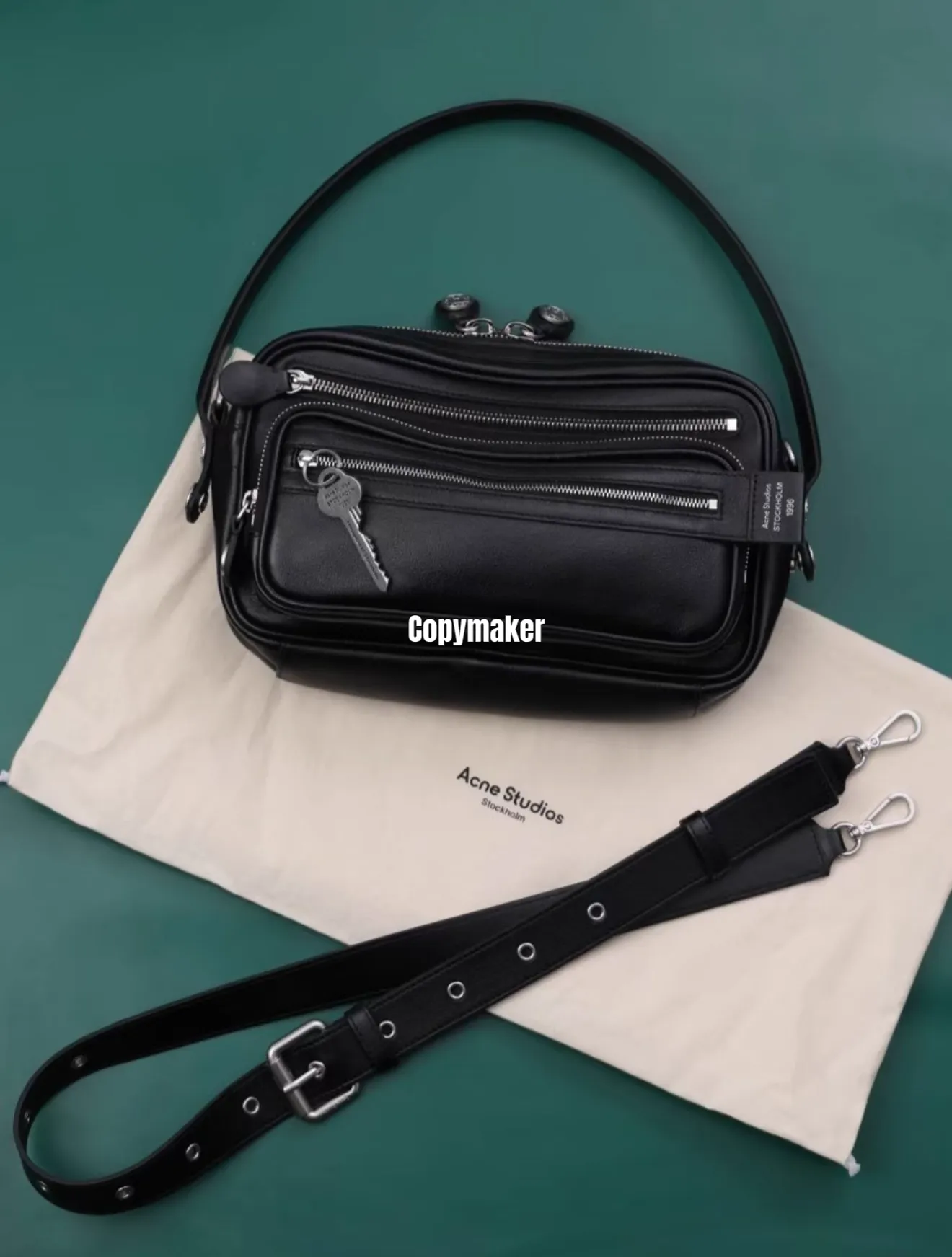 【預售】Acne Studios Camero Kit 小牛皮 相機包單肩包側背包手提包斜挎包 黑色/巧克棕