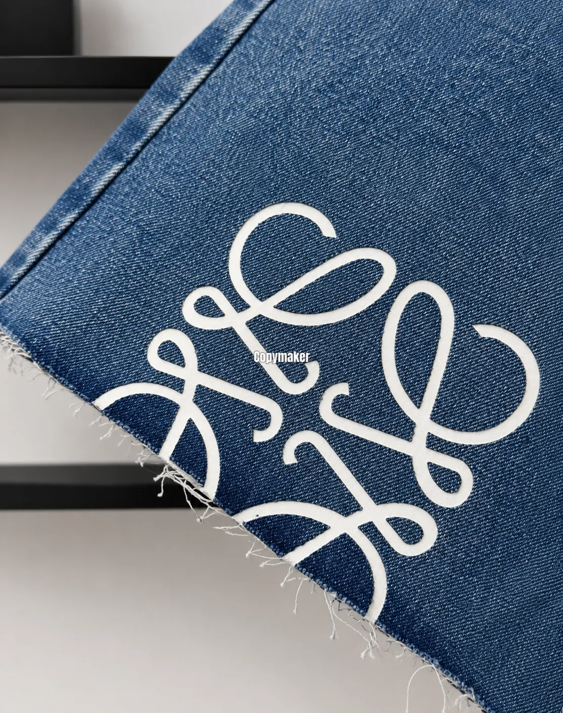 【618新品】LOWE 24FW Anagram 幾何刺繡 牛仔短褲休閒褲褲子 丹寧單寧