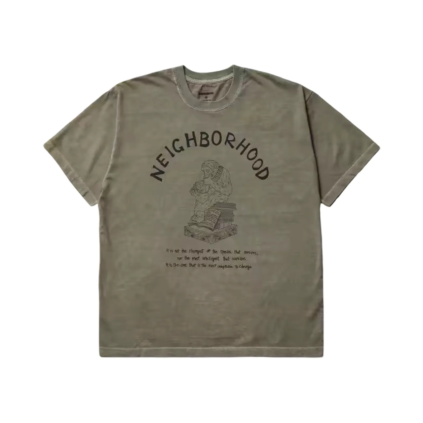 【預售】NEIGHBORHOOD 26SS 猿人骷髏字母印花 短袖T恤 NBHD 三色