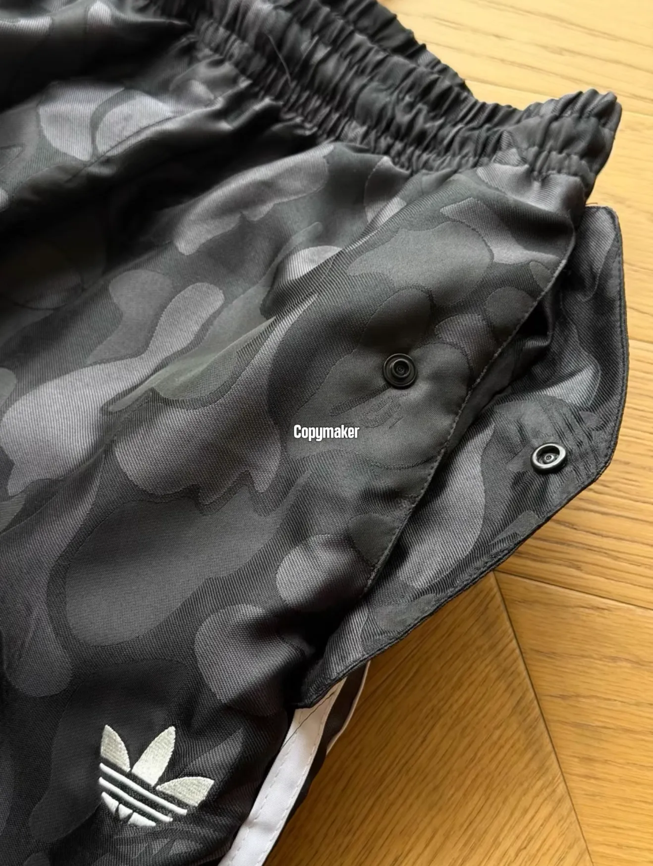 【618新品】BAPE x AD originals 26SS 聯名 迷彩梭織長褲休閒褲褲子寬褲 黑灰
