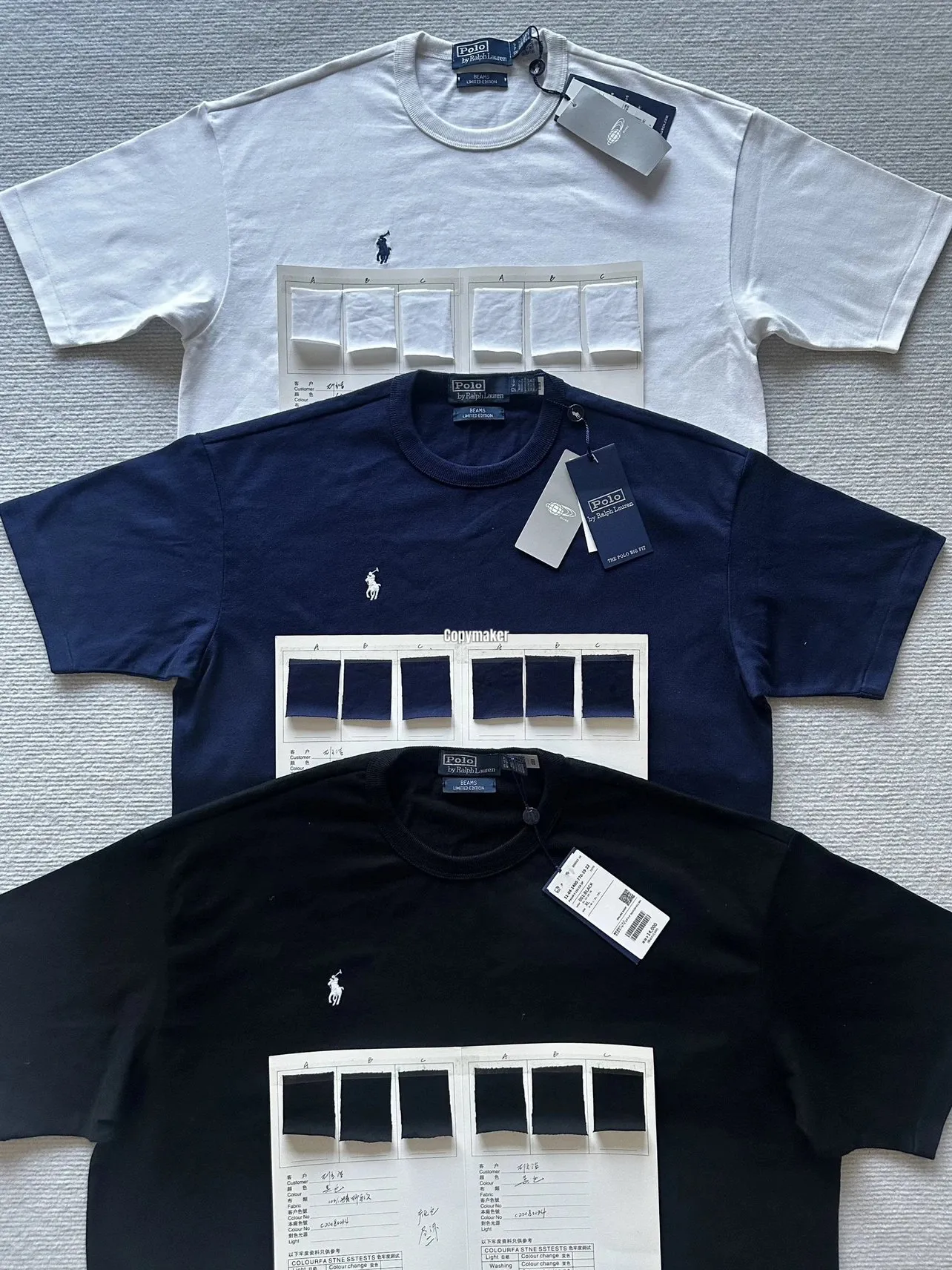 【預售】Ra1ph Lauren Polo x BEAMS 聯名 小馬刺繡 簡約素色 短袖T恤 三色
