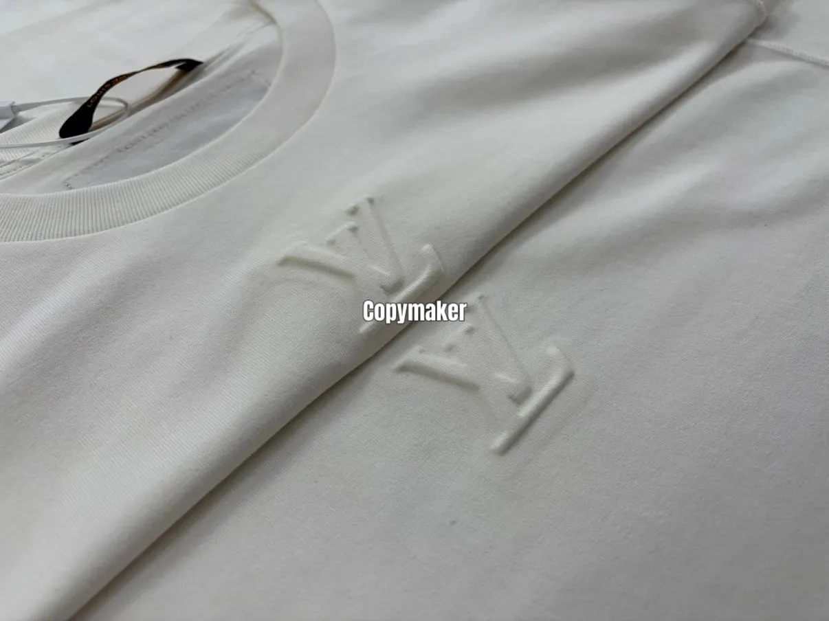 【618新品】【過驗】1V 26SS Embossed T-Shirt 壓紋浮雕經典logo 重磅簡約素色 短袖 T恤 三色