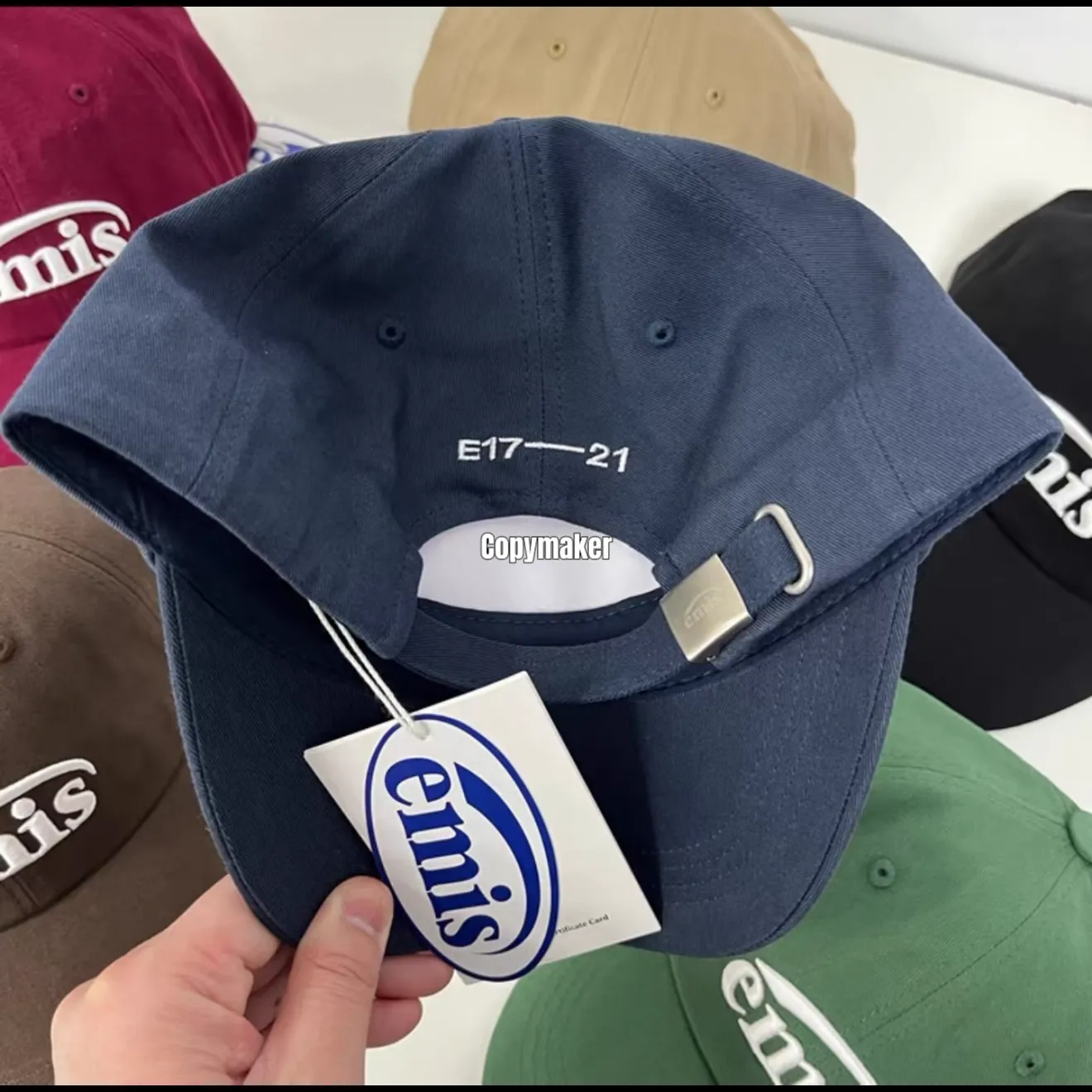 【預售】emis 經典刺繡logo 老帽鴨舌帽帽子棒球帽 韓潮 七色