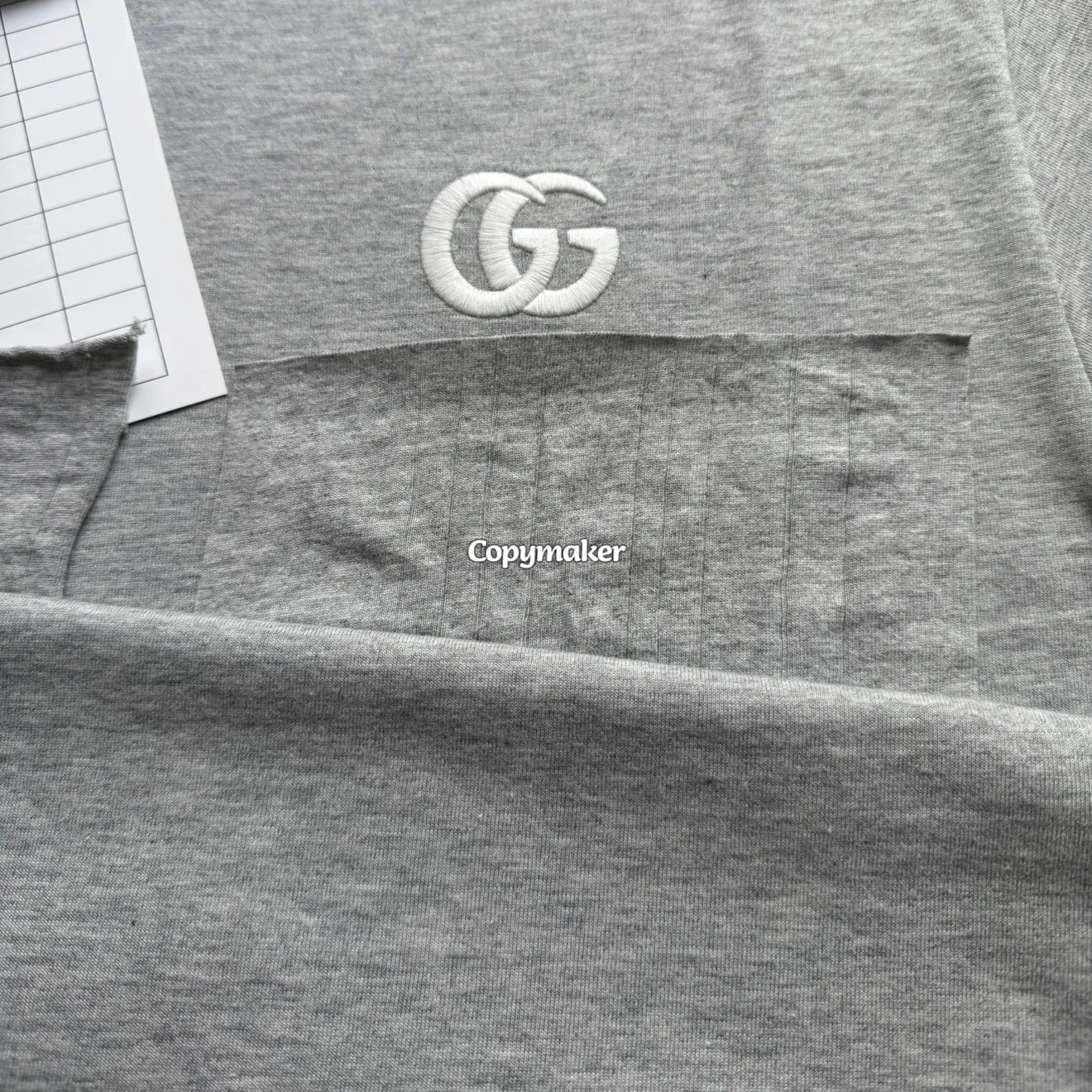 【預售】【過驗】GUC 26SS 秀款 經典雙Ｇ刺繡 短袖T恤 簡約素色 灰色