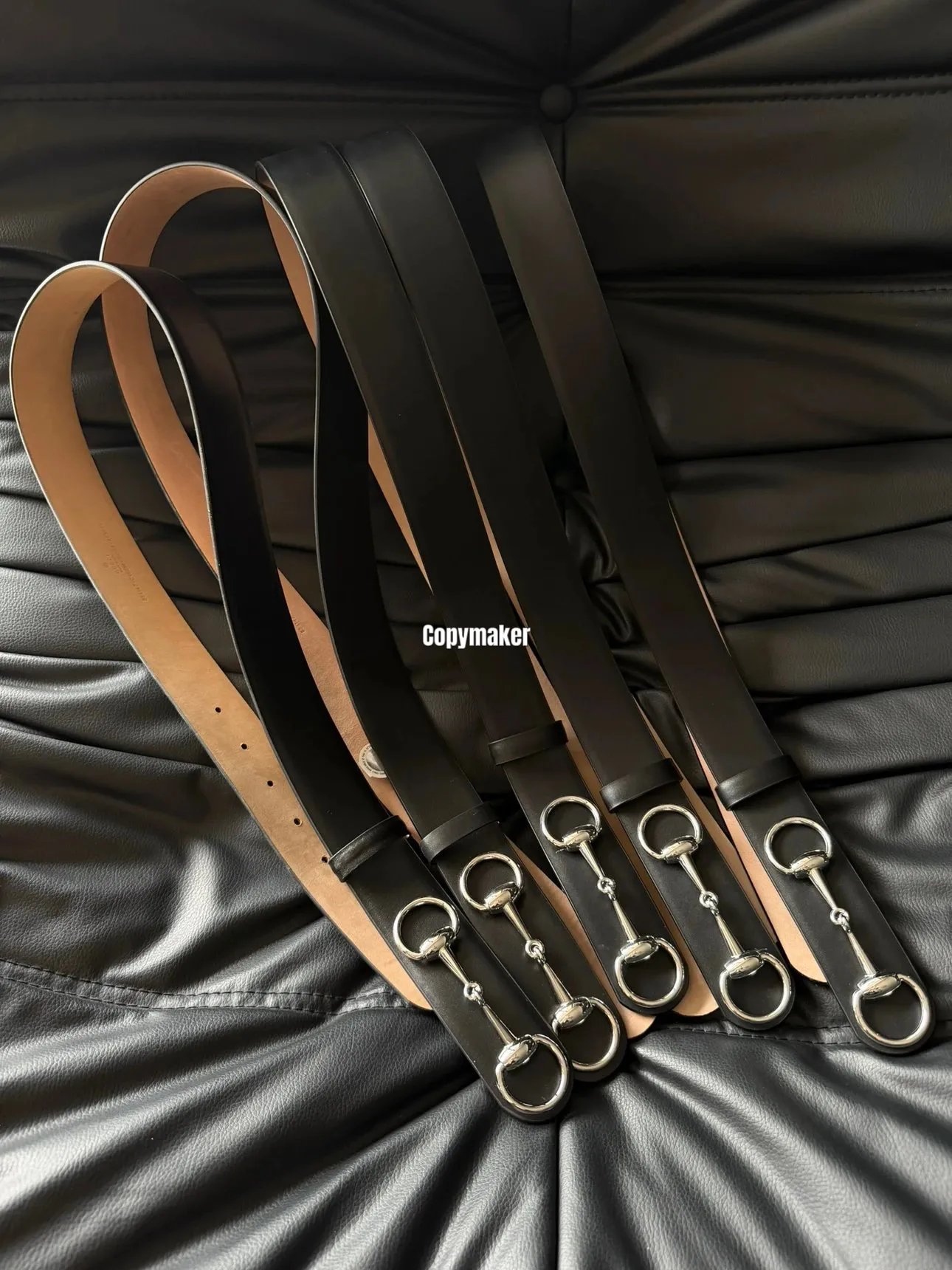 【618新品】GUC 26SS Horsebit 1955 馬蹄扣馬銜扣 頭層牛皮真皮皮帶腰帶 黑色