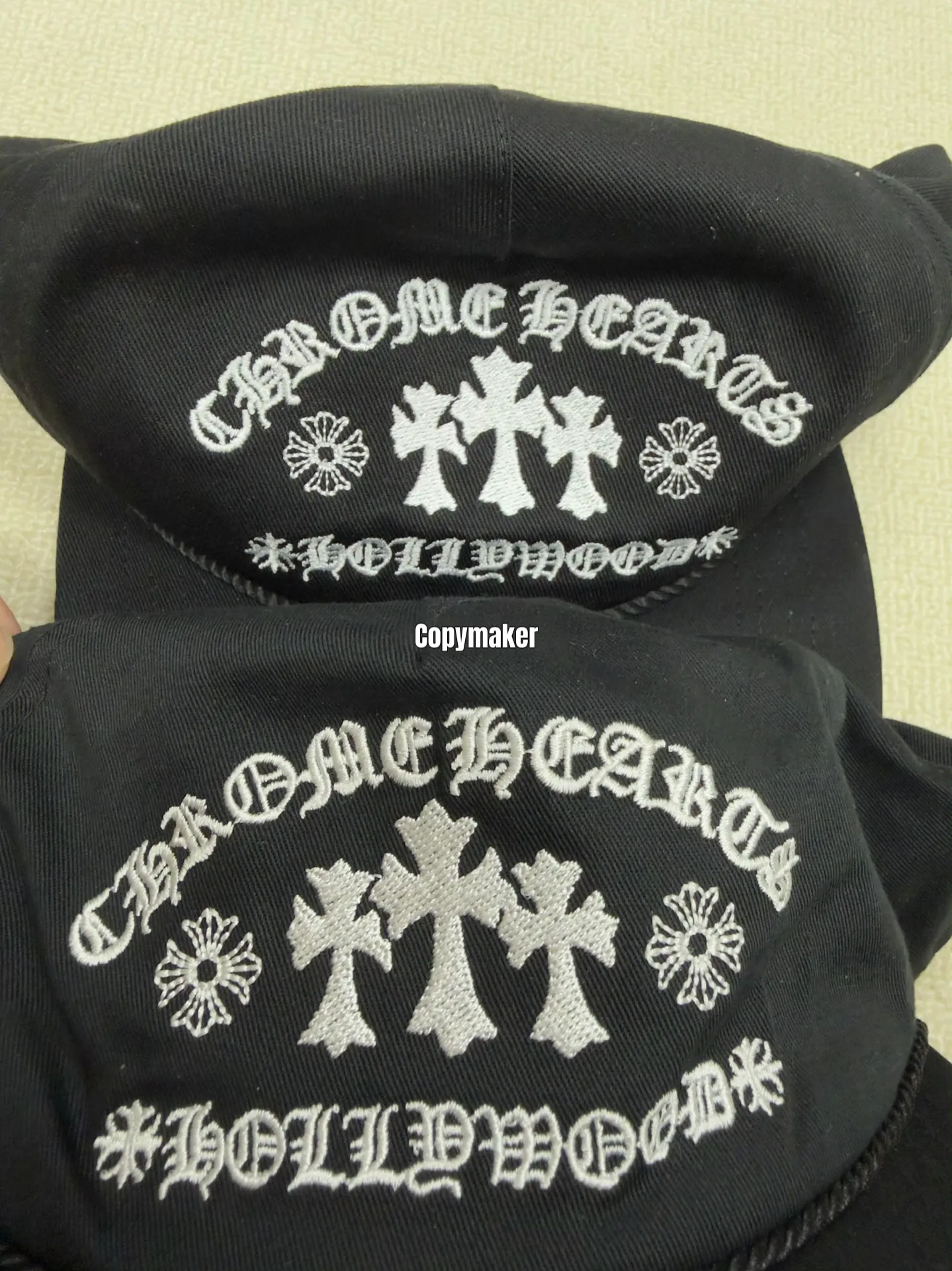【預售】【過驗】Chrome Hearts 三十字架梵文刺繡 鍍銀 CH 克羅心 鴨舌帽棒球帽老帽 黑色