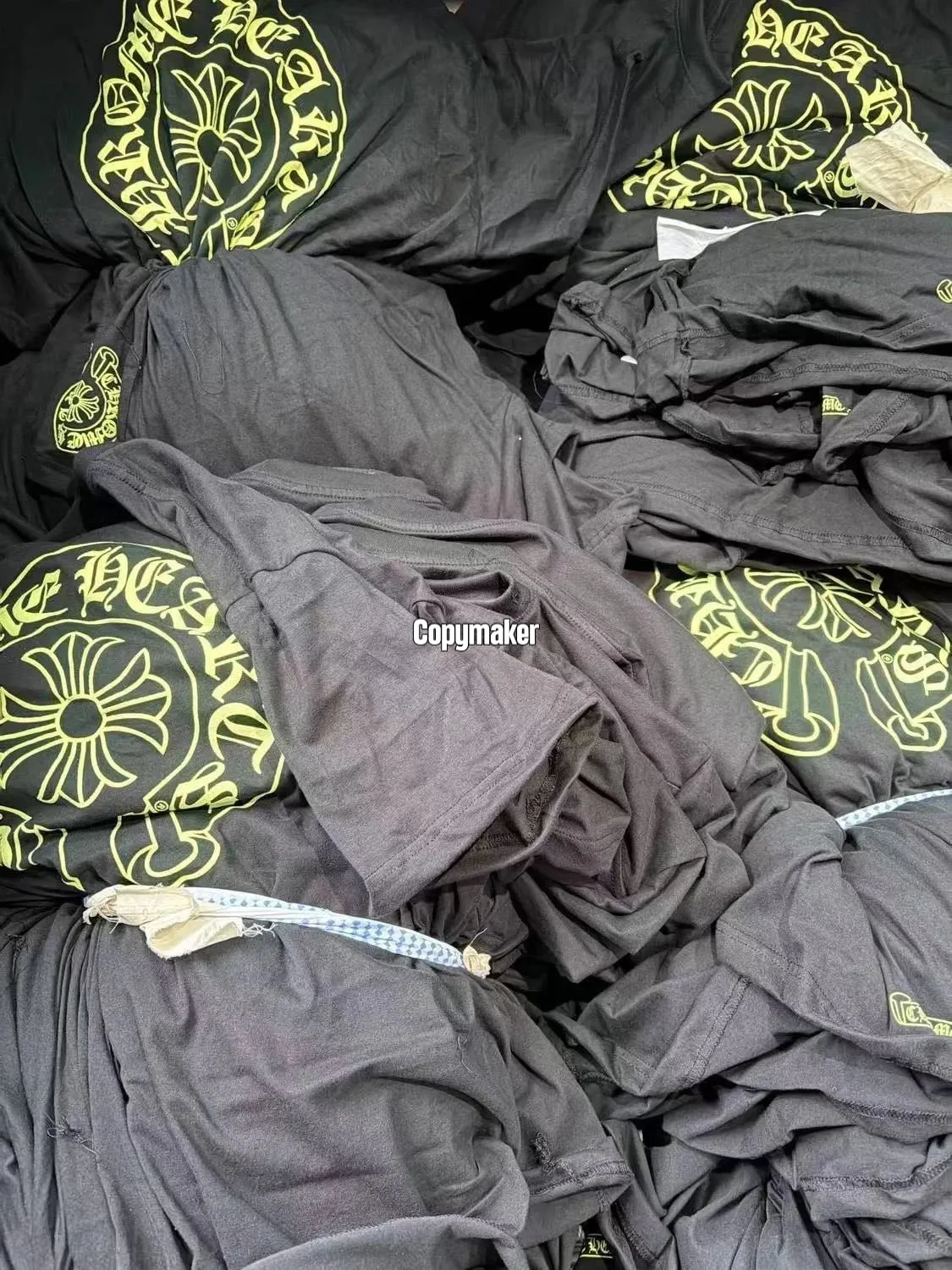 【預售】Chrome Hearts 26SS 螢光印花 胸前口袋後背大馬蹄 短袖T恤 CH克羅心 黑色/白色