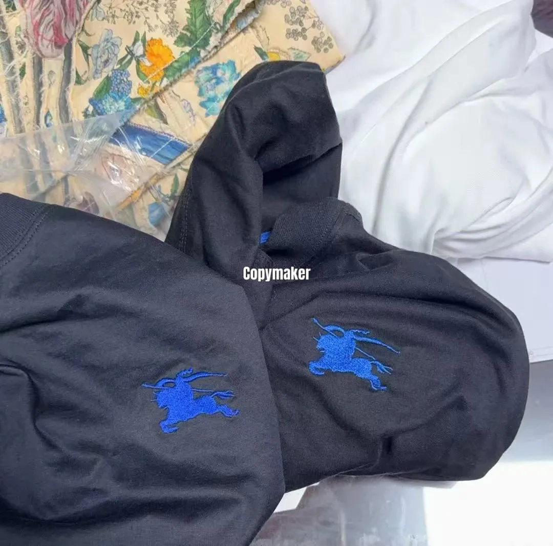 【618新品】【過驗】BR 26SS 戰馬刺繡印花騎士logo 簡約素色 短袖T恤 黑色