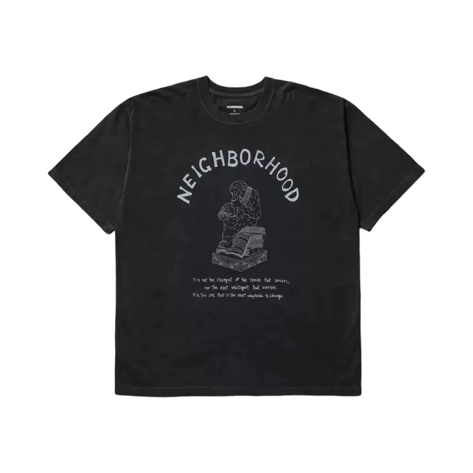 【預售】NEIGHBORHOOD 26SS 猿人骷髏字母印花 短袖T恤 NBHD 三色