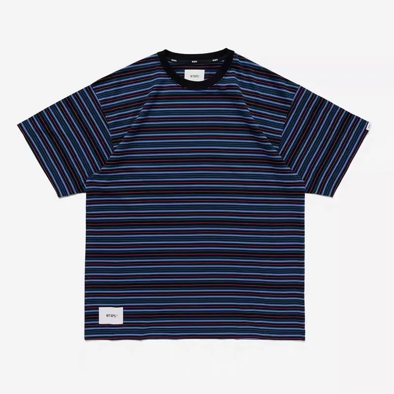【618新品】WTAPS SS26 BDY 01 拼色條紋 後背小刺繡logo 重磅簡約短袖T恤 二色