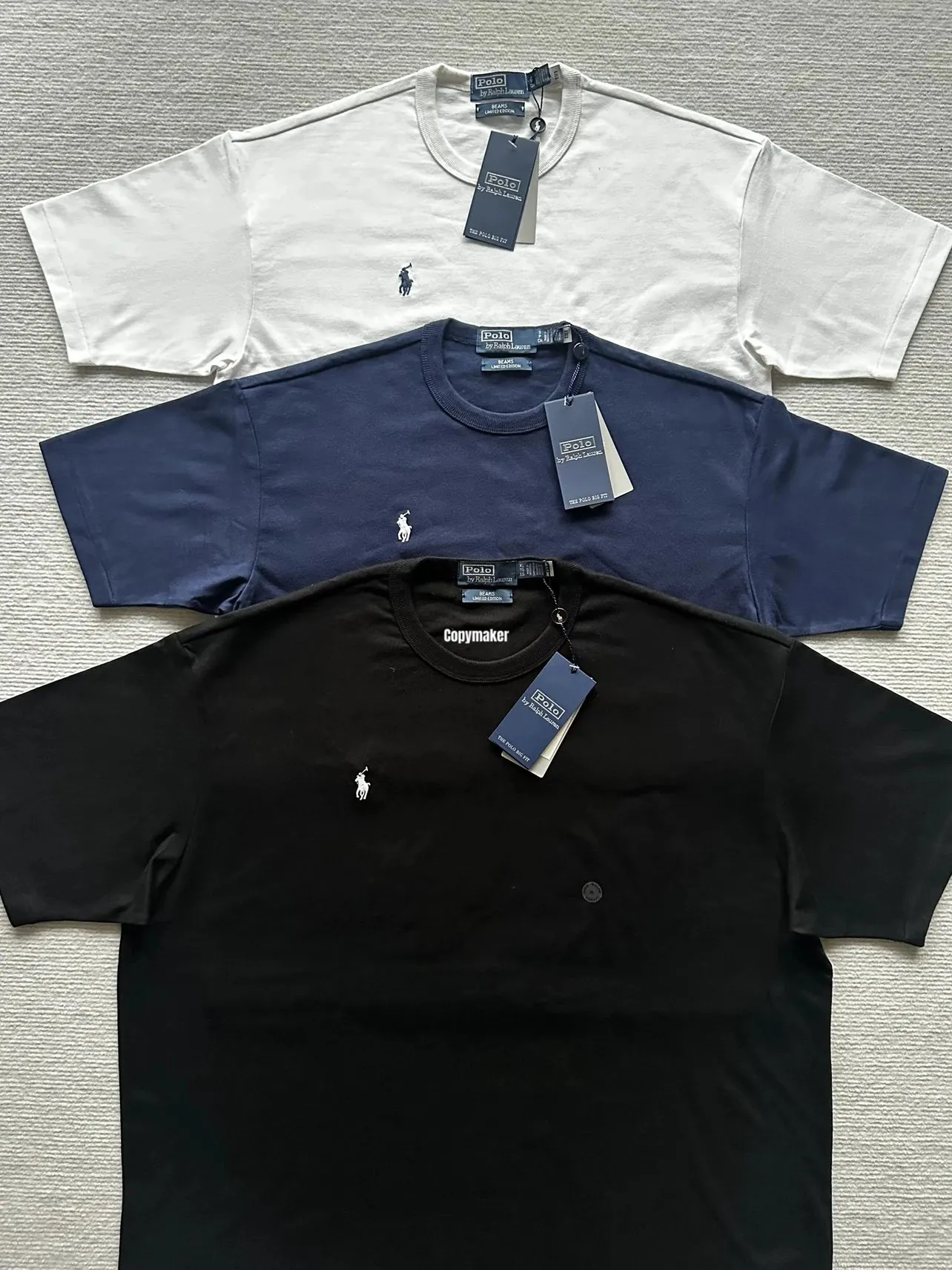 【預售】Ra1ph Lauren Polo x BEAMS 聯名 小馬刺繡 簡約素色 短袖T恤 三色