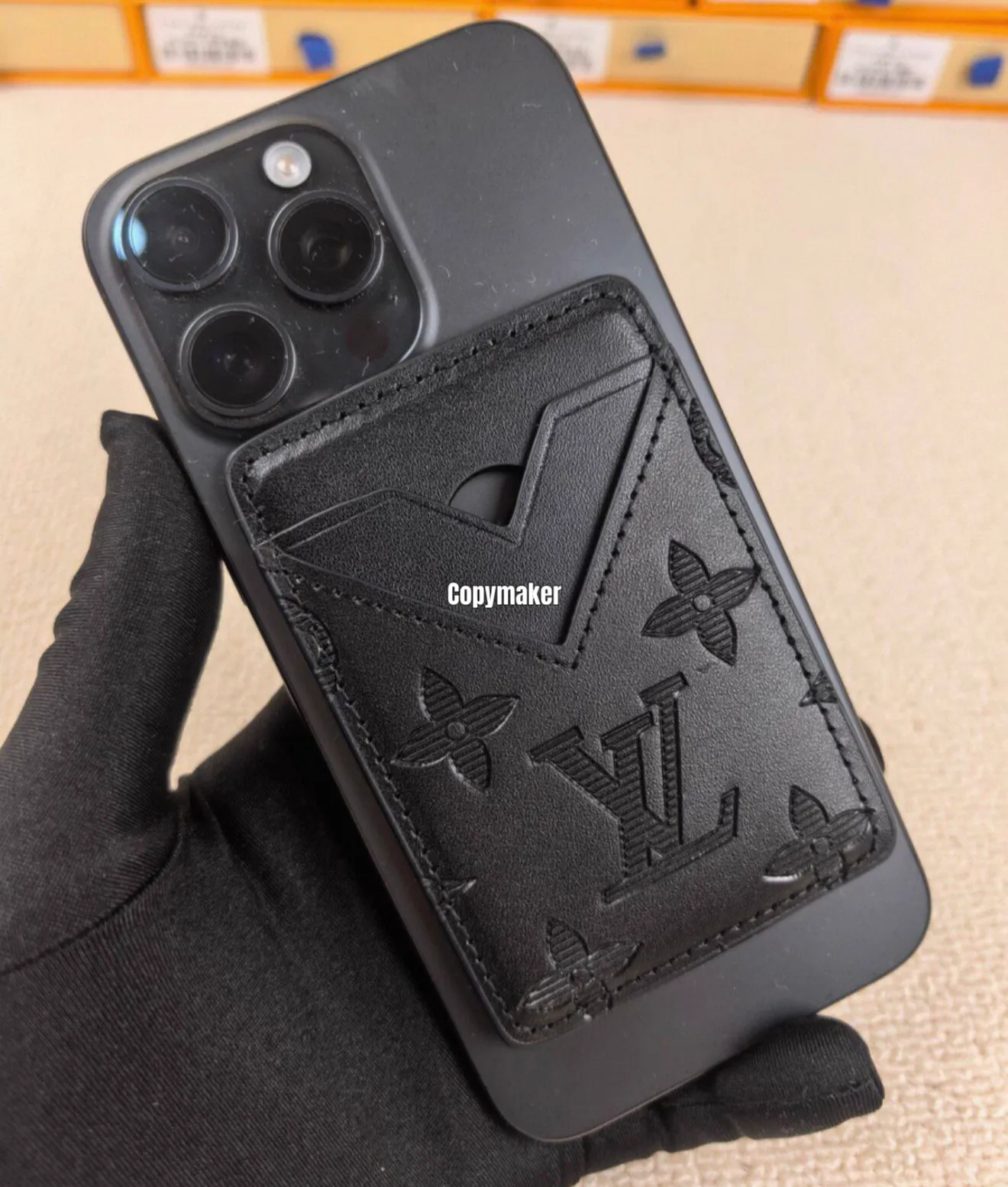 【618新品】1V Monogram 壓紋經典老花logo字母 磁吸 拼接牛皮 卡套卡夾卡包 三色
