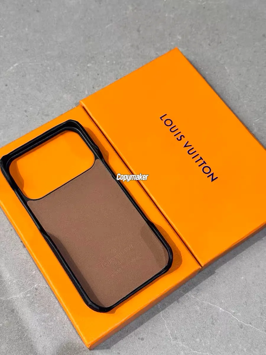 【預售】1V 經典老花 帆布拼小牛皮 手機殼保護殼保護套 蘋果 iphone 13-17